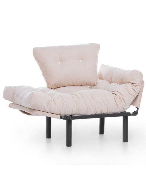 Fauteuil Nitta crème - 60x53x45 cm