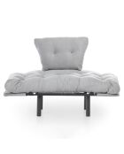 Fauteuil Nitta gris - 60x53x45 cm