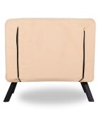 Fauteuil convertible Sando crème - 60x50x42 cm