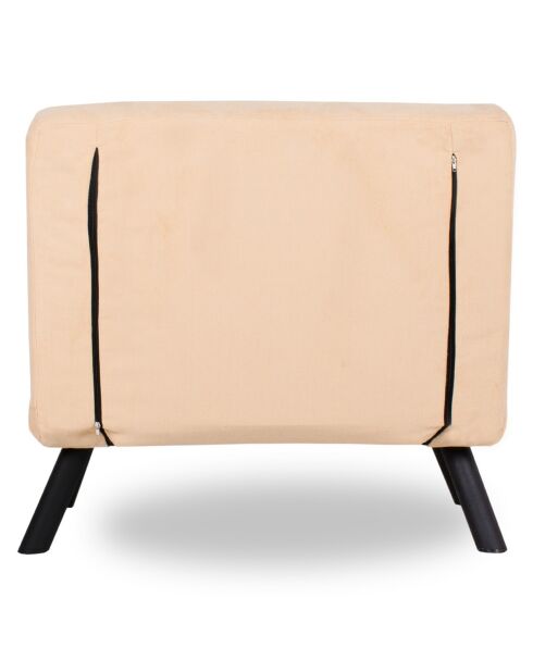 Fauteuil convertible Sando crème - 60x50x42 cm