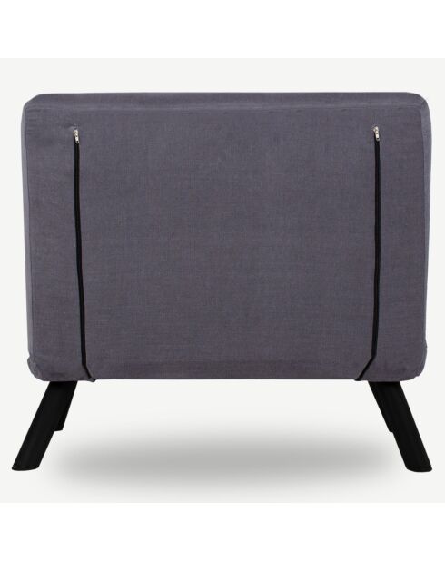 Fauteuil convertible Sando gris - 60x50x42 cm