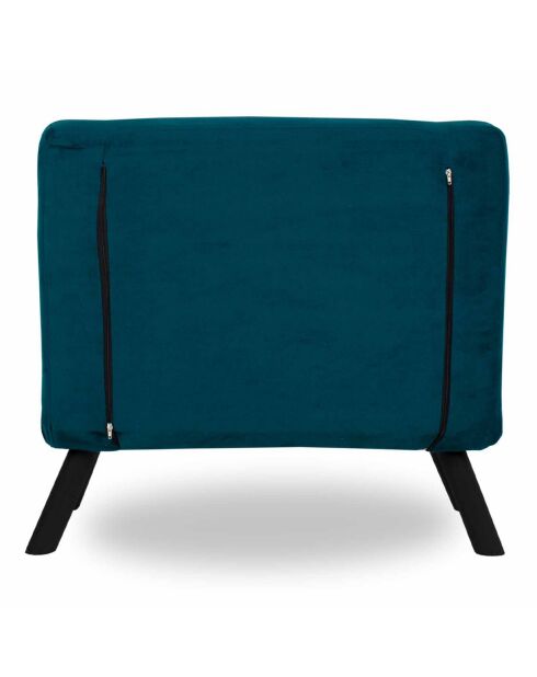 Fauteuil convertible Sando vert pétrole - 60x50x42 cm