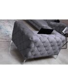 Fauteuil Como anthracite - 108x70x90 cm