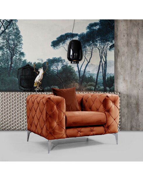 Fauteuil Como orange - 108x70x90 cm