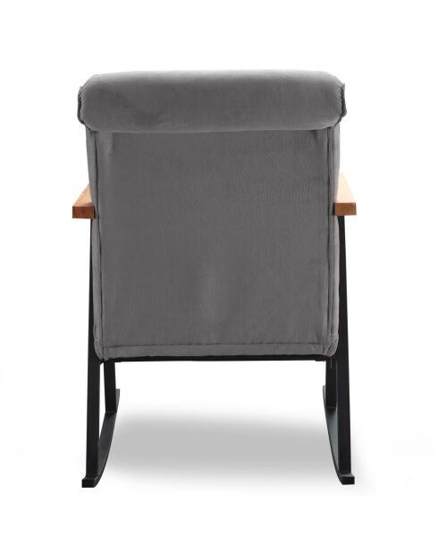 Chaise à bascule Yoka grise - 55x65x44 cm