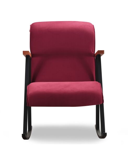 Chaise à bascule Yoka rouge - 55x65x44 cm