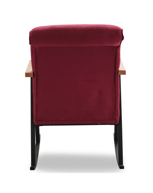 Chaise à bascule Yoka rouge - 55x65x44 cm