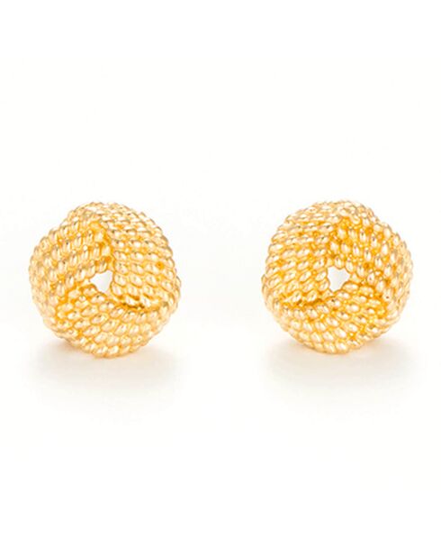 Boucles d'oreilles Tourbillon d'Amour  or jaune