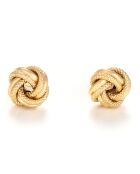 Boucles d'oreilles Noeud or jaune