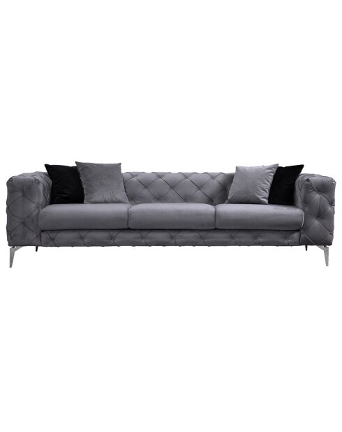 Canapé 3 places Como anthracite - 237x90x73 cm