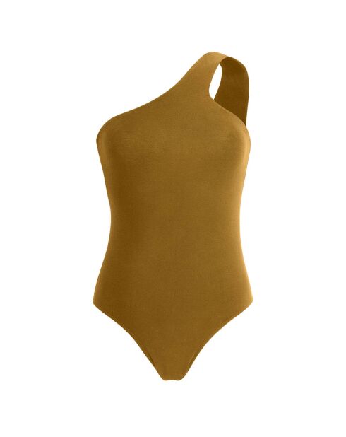 Maillot de Bain 1 pièce Yara en Coton Bio moutarde