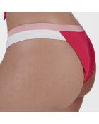 Bas de Maillot Aurélie en matière recyclée fuchsia/rose/blanc