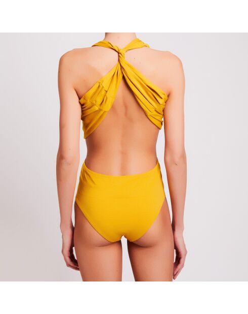 Maillot de Bain 1 pièce Doro en Coton Bio moutarde