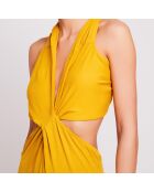 Maillot de Bain 1 pièce Doro en Coton Bio moutarde