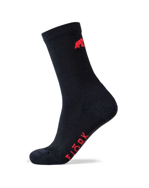 3 paia di calzini dal taglio classico nero/rosso