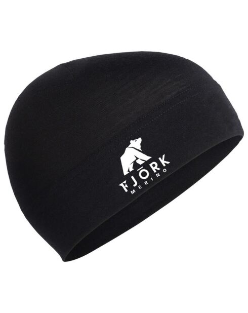 Cappello nero 100% lana merino