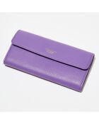 Portefeuille en Cuir Lou lavender - 19x9x2 cm