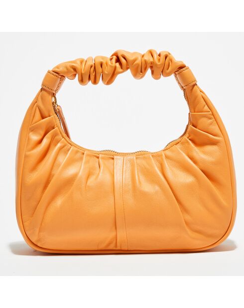 Petit  Sac épaule en Cuir S62 corail - 24.5x6x12 cm