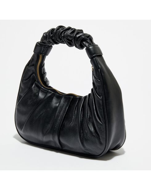 Petit  Sac épaule  en Cuir S62 noir - 24.5x6x13 cm