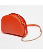 Petit Sac bandoulière  en Cuir Lucie naranja - 15x23x7 cm