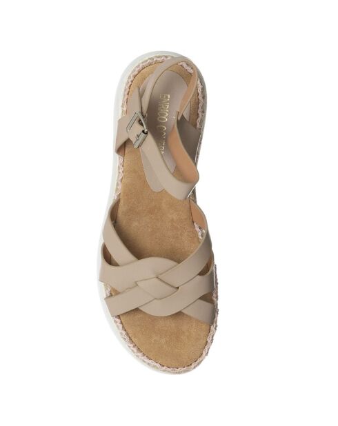 Sandales en Cuir Végétal Staed beiges