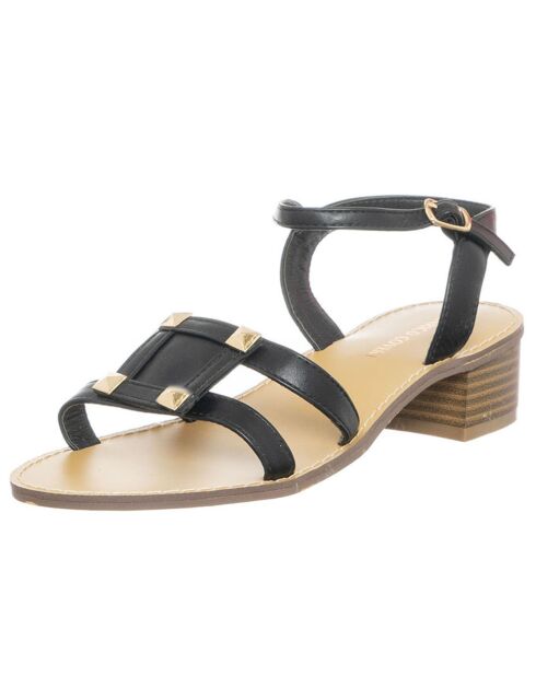 Sandales en Cuir Végétal Valerie noires