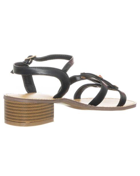Sandales en Cuir Végétal Valerie noires