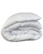 Couette tempérée Percale de Coton Microgel blanche