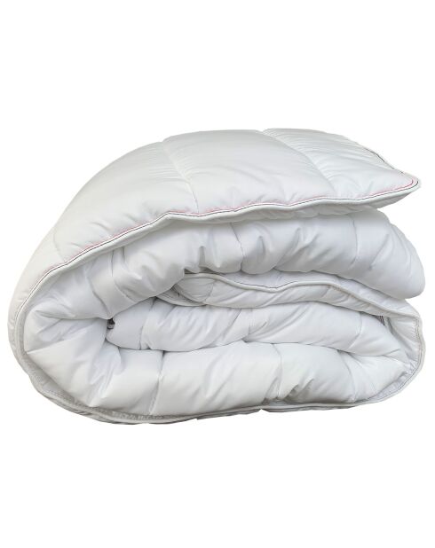 Couette tempérée Percale de Coton Microgel blanche