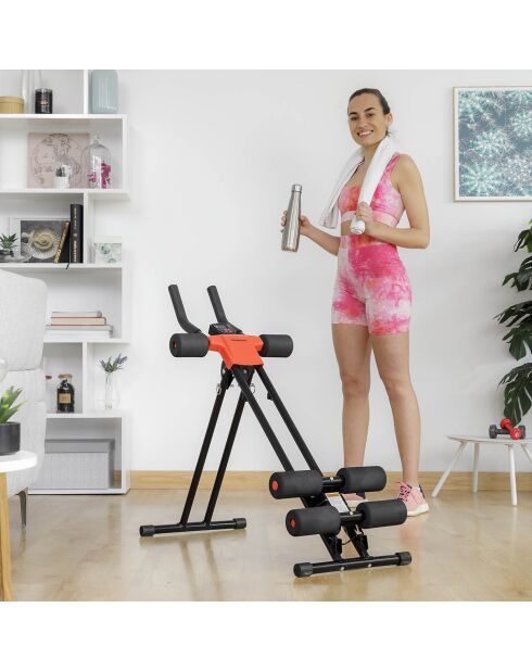 Machine pour abdominaux pliante Plawer noire