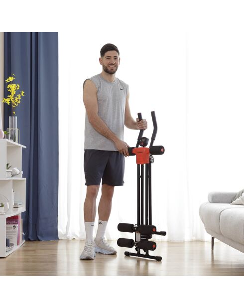 Machine pour abdominaux pliante Plawer noire