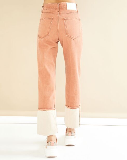 Jean droit 100% Coton Bio Priest orangé