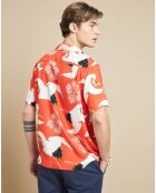 Chemise Faraway imprimée orange