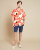 Chemise Faraway imprimée orange