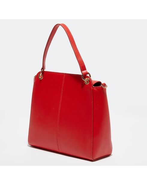 Sac à main en Cuir Elise rot - 34x31x14 cm