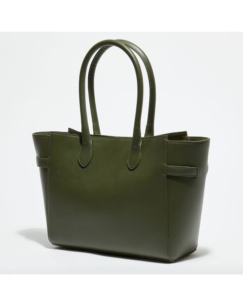 Sac cabas en Cuir Linda army - 24.5x31x11 cm