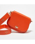 Sac bandoulière en Cuir Maya naranja  - 26x23x7 cm