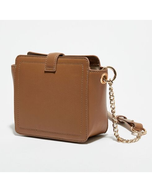 Mini Sac bandoulière en Cuir Lara deserto - 16x13x6 cm