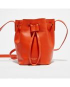 Petit Sac bourse en  Cuir Maeva naranja - 21x14x14 cm