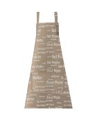 Tablier Sel & Poivre ficelle ficelle - 80x85 cm