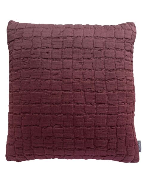 Coussin Stonewashed Swami prune - 45x45 cm