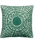 Coussin brodé Noa épicea - 45x45 cm