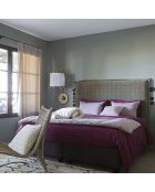 Drap housse Moony lie de vin