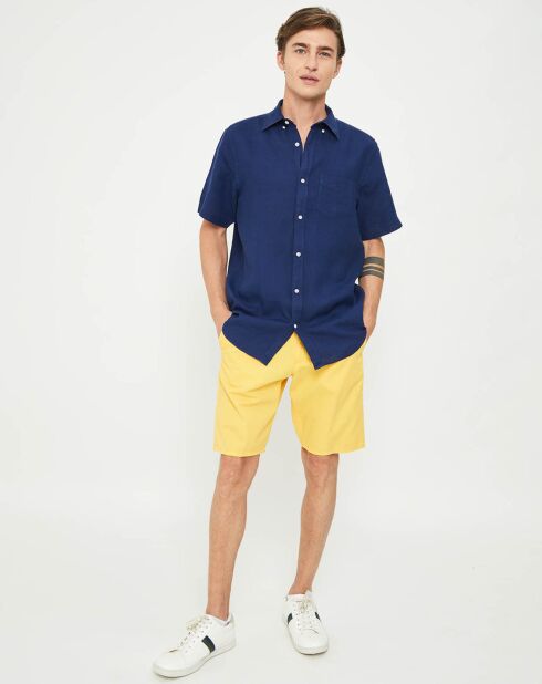 Bermuda droit  jaune