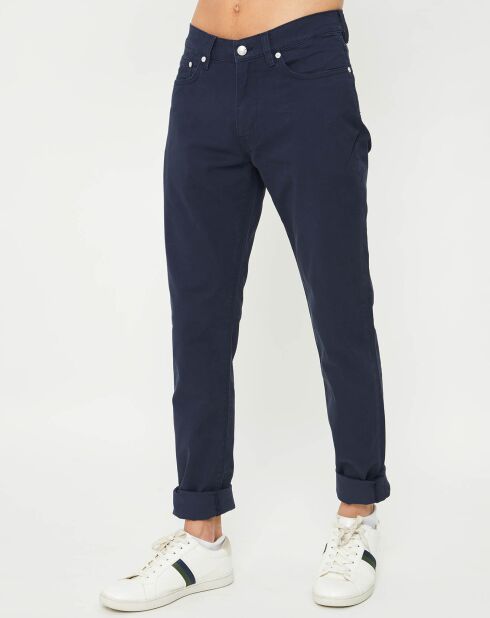 Pantalon slim 5 poches strecth bleu marine