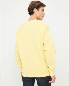 Sweat délavé jaune