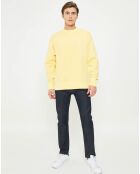 Sweat délavé jaune