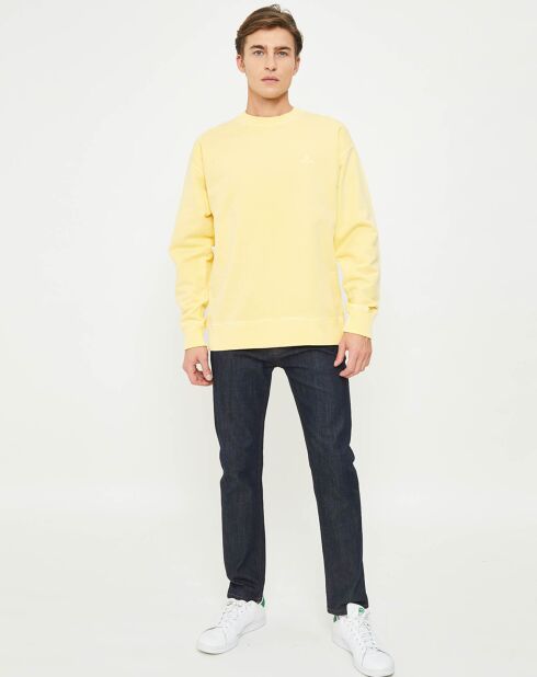 Sweat délavé jaune