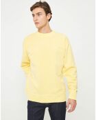 Sweat délavé jaune