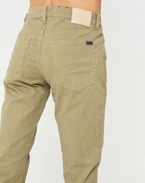 Pantalon slim 5 poches strecth kaki